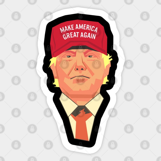 Make America Great Again - The Donald Sticker by twix123844